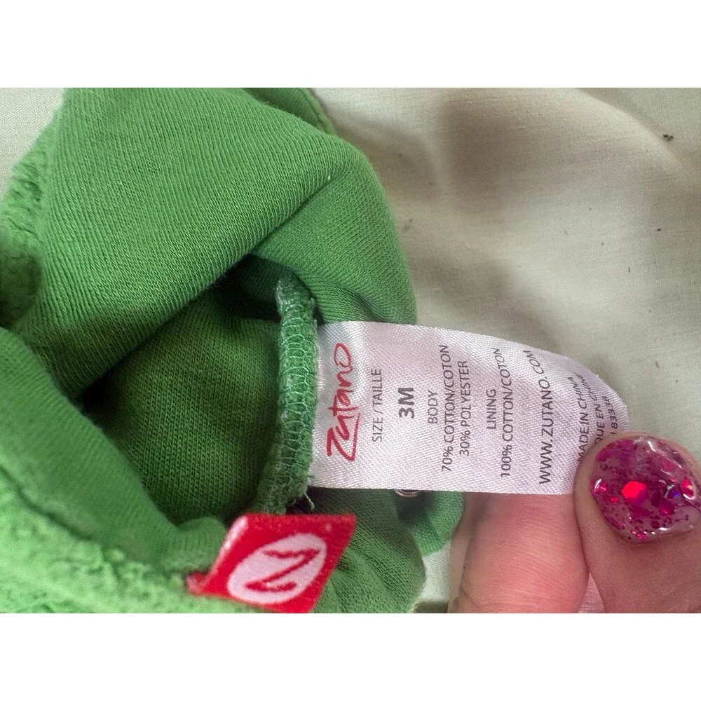 Zatano baby booties with hat size 3 months 2 sets green and blue